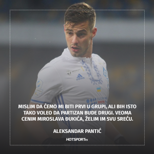 Aleksandar Pantić o grupi sa Partizanom