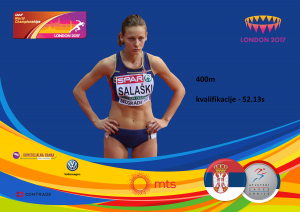 SP U ATLETICI: Tamara Salaški nije uspela da se kvalifikuje u polufinale