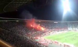 ‘GORI SEVER’: Sjajna bakljada navijača Crvene zvezde (VIDEO)