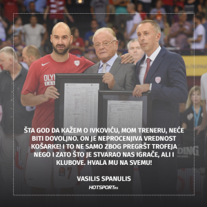 Vasilis Spanulis prilikom oproštaja Dude Ivkovića