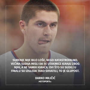 Darko Miličić o suđenju u finalu Eurobasketa