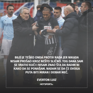 Everton Luiz pred utakmicu sa Radom