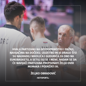 Željko Obradović o gostovanju u Beogradu