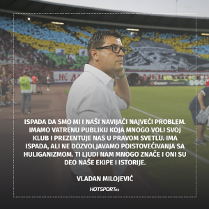 Vladan Milojević o navijačima, pred Keln