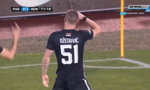 I TO SMO VIDELI: Ognjen Ožegović postigao prvi gol za Partizan i zanimljivo ga proslavio (VIDEO)