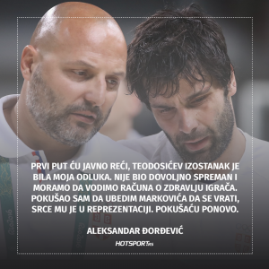 Đorđević o neigranju Tea na Eurobasketu