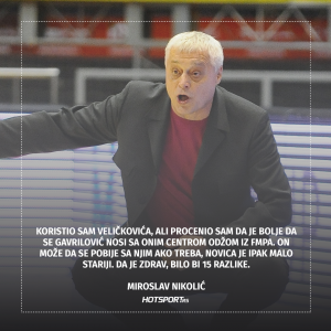 Miroslav Nikolić posle pobede nad FMP-OM
