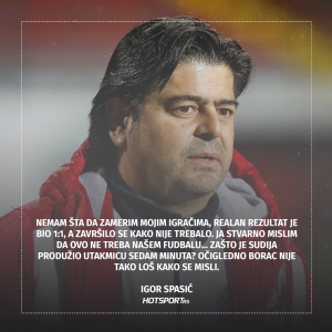 Trener Borca o utakmici sa Partizanom