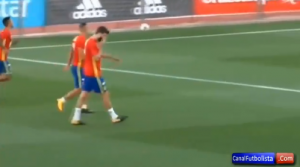 NEMILE SCENE U MADRIDU: Grmele prepune tribine na treningu Španije, Pike na stravičnom udaru! (FOTO) (VIDEO)