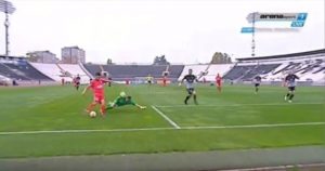 SLABA REAKCIJA ODBRANE: Partizan primio gol iz prve šanse Bačke (VIDEO)