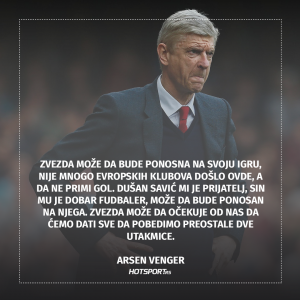 Arsen Venger nakon remija sa Zvezdom