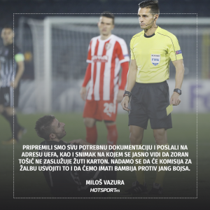 Miloš Vazura o suspenziji Zorana Tošića