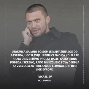 Ivica Iliev o utakmici sa Jang Bojsom