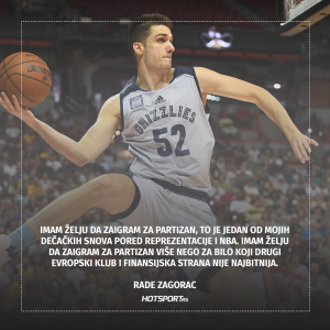 Rade Zagorac u Partizanu