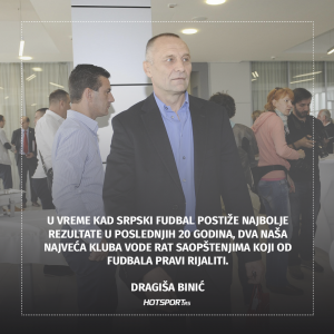 Dragiša Binić o ‘ratu saopštenja’ Zvezde i Partizana
