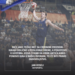 Jan Veseli pred duel sa Zvezdom