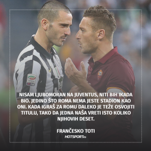 Frančesko Toti o rivalstvu sa Juventusom