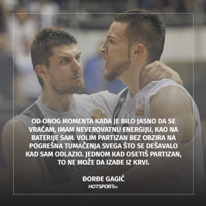 Đorđe Gagić o povratku u Partizan