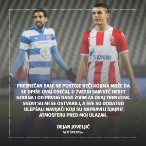 Dejan Joveljić nakon debija