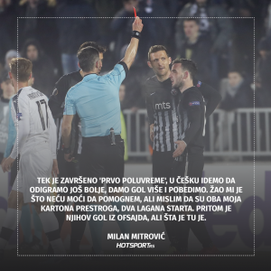 Milan Mitrović nakon meča sa Plzenom