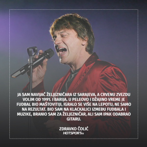 Zdravko Čolić o odabiru između fudbala i muzike