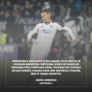 David Limberski nakon meča u Beogradu