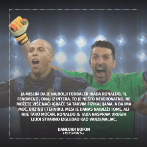 Đanluiđi Bufon o najboljem fudbaleru ikada