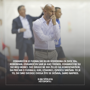 Ilija Stolica posle derbija sa Crvenom zvezdom