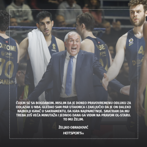 Željko Obradović o Bogdanu Bogdanoviću