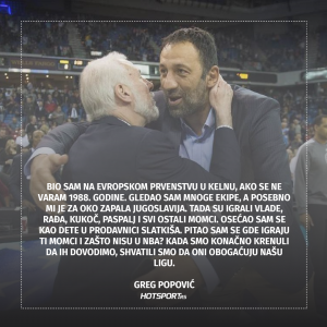 Greg Popović o jugoslovenskim košarkašima u NBA