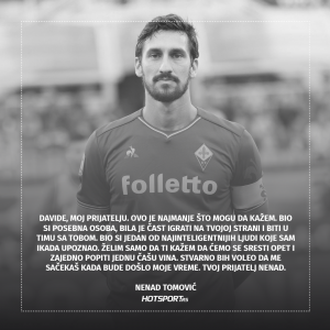 Opraštanje Nenada Tomovića od Davidea Astorija