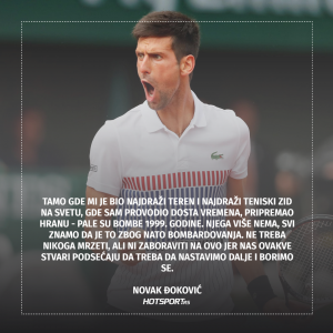 Novak Đoković o bombardovanju Srbije