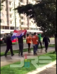 SVI ‘VOLE’ SRBIJU: Navijači Cedevite prošetali Podgoricom, revanširali se Varvarima (VIDEO)