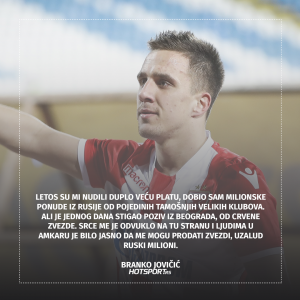 Branko Jovičić o dolasku u Zvezdu