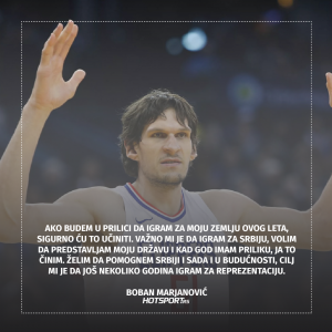 Boban Marjanović o reprezentaciji