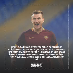 Edin Džeko nakon plasmana u Ligu šampiona