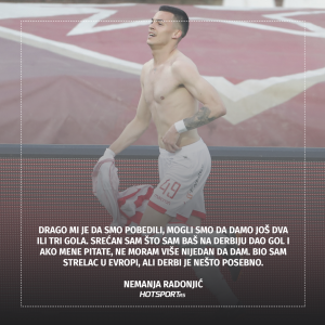 Nemanja Radonjić nakon derbija