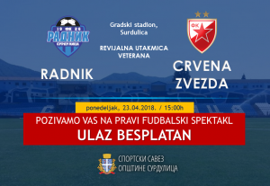 SPEKTAKL U SURDULICI: U ponedeljak megdan veterana Radnika i Crvene zvezde