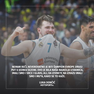 Luka Dončić nakon osvajanja Evrolige