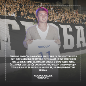 Nemanja Nikolić o dolasku u Partizan