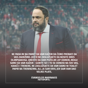 Poruka predsednika Olimpijakosa svojim igračima