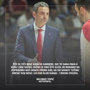 Milenko Topić po preuzimanju Zvezde