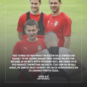 Saša Ilić na pripremama reprezentacije za Mundijal