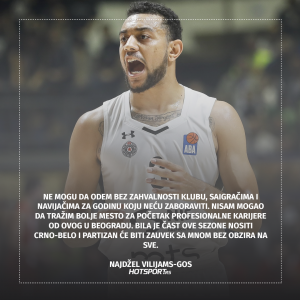 Poruka Najdžela Vilijamsa-Gosa navijačima Partizana