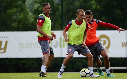 PRIPREME POD BUDNIM OKOM NAVIJAČA: Crveno-beli imali publiku iz Austrije