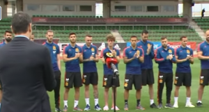 BAŠ GA JE ‘ISKULIRAO’: Reakcija De Hee posle govora premijera Španije apsolutni hit (VIDEO)