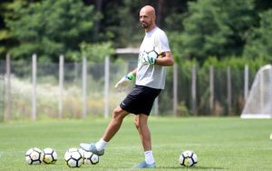 NA ZAMENI: Pantić uz golmane Partizana na pripremam u Sloveniji