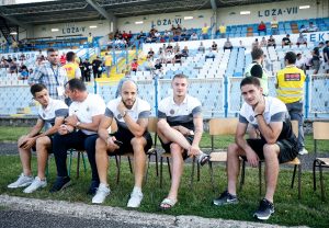 KOLAŽ IZ NIKŠIĆA: Koreografija Grobara, tu su i dva bivša fudbalera crno-belih (FOTO)