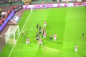 ‘OTKAČENI’ LE TALEK I ŠKULETIĆ: Francuz slavi, a partizanovac viče ‘ofsajd, bre!’ – čula se i psovka (VIDEO)