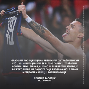 Nemanja Radonjić nakon eliminacije Spartaka iz Trnave
